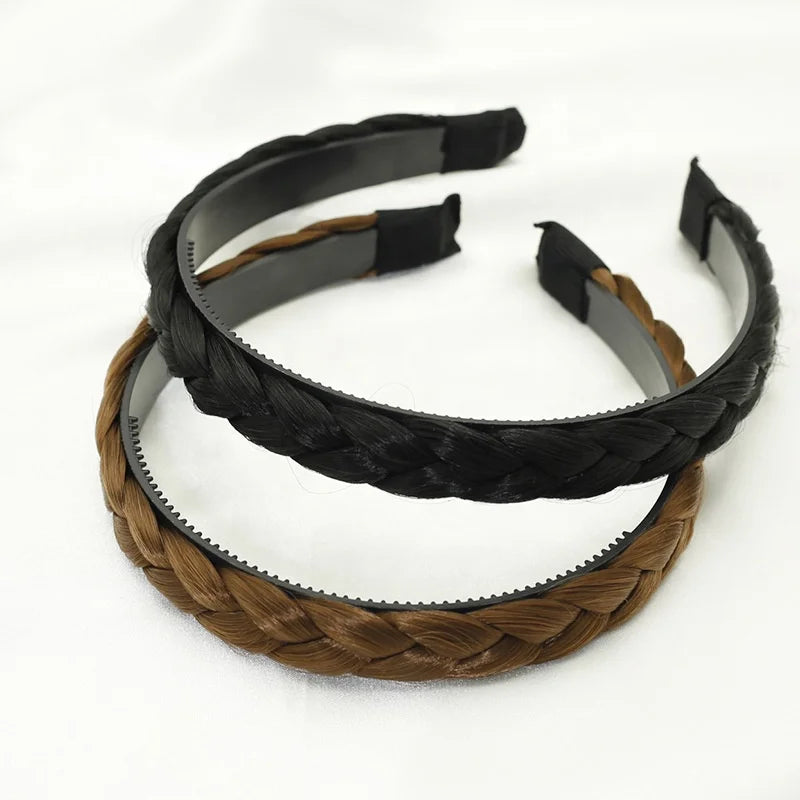 MIO Wholesale Fashion Hair Accessories Plastic Headband 1.8cm Width Wigs Braided Hair Band
