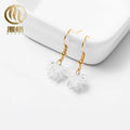 The Best-selling Stainless Steel 316L Earrings Snowflake Design Earrings Earrings Stud