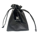 Small Drawstring Faux Leather Bag PU Leather Jewelry Pouch for Gifts for Storage and Portability