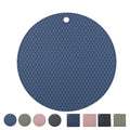 MANJIA Custom Acceptable Factory Direct Silicone Trivets Mat Hot Pad Mat Round Pot Holder Spoon Rests and Jar Gripper Pads