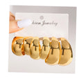 VKME Retro Gold Silver Color  Hoop Earrings Set for Women Jewelry