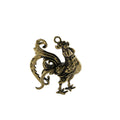 Antique Brass Animal Rooster Pendant Vintage Brass Toy Rooster Brass Animal Rooster Pendant Vintage Brass Toy Rooster