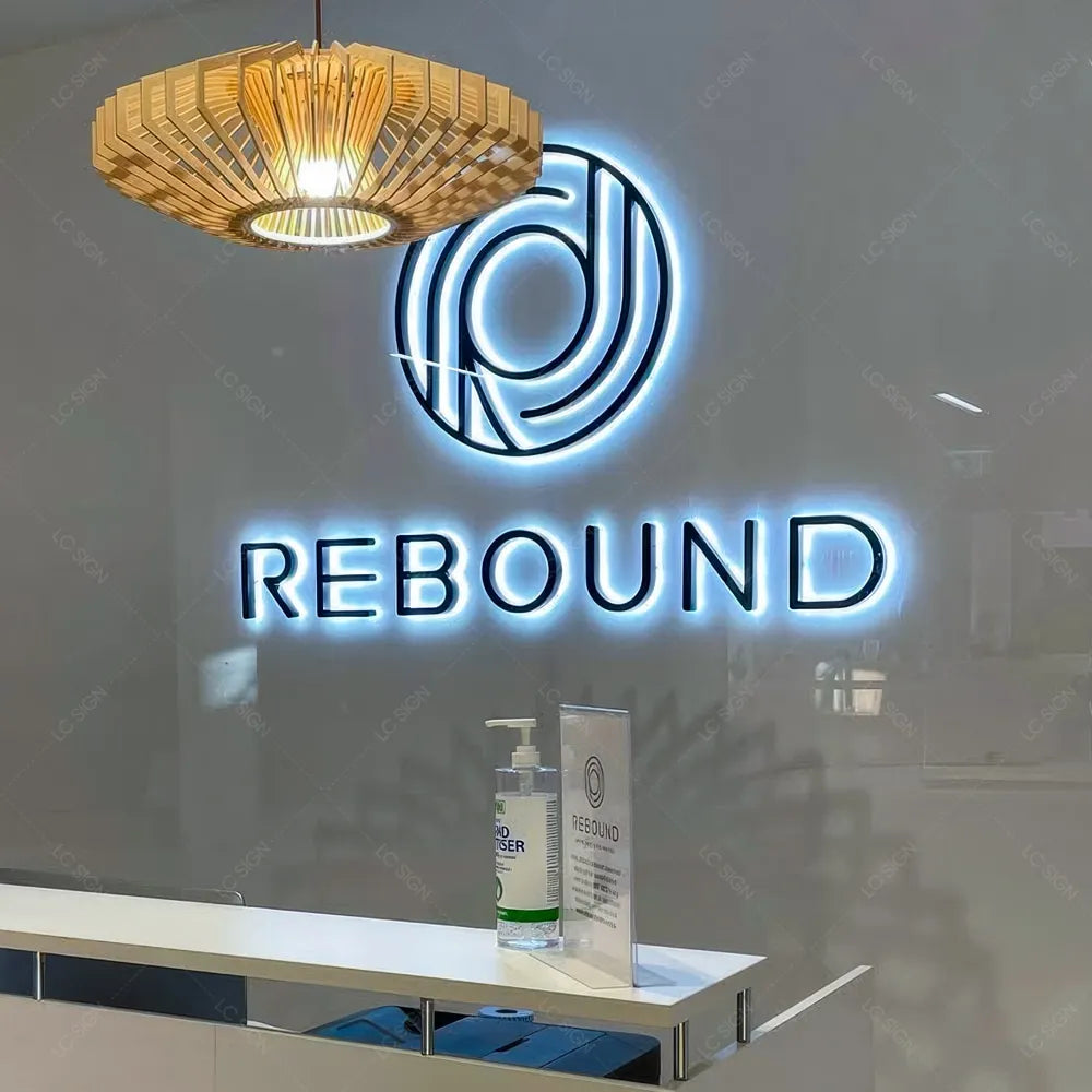 Laser Cutting Acrylic Letters for Company Logo Business SPA Beauty Sign and Reception Signs