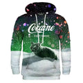 OEM Men's Plus Size Animal Print Spring Pullover Hoodies Sweatshirts Spandex Cotton Breathable Anime Design O-Neck 180g Knitted