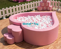 Hot Sale 200x200x60cm Heart-shaped Ball Pit for Kids to Play Indoors Outdoors