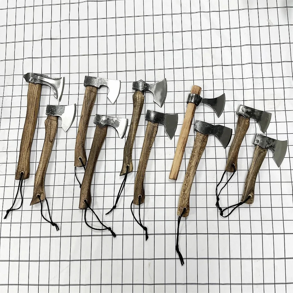 Newest Wooden Handle High Carton Steel Felling Chopping Ax Splitting Hardware Tools Hatchet Tactical Survival Axe