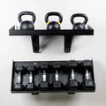 Sunshine Brand Compact Small Hex Dumbbell Kettlebell Wall Rack Commercial Metal Durable Free Weights Storage Benches Racks