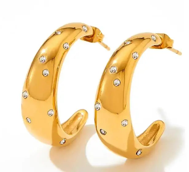 Fine Stainless Steel Necklace Love Pendant Earrings Stainless Steel Bracelet Jewelry Sets Summer Jewelry for Women