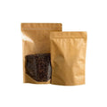 Recyclable Brown Kraft Paper Stand-Up Ziplock Bags for Pizza Sushi Jelly & Salad-Waterproof Digital Printing Custom Sizes