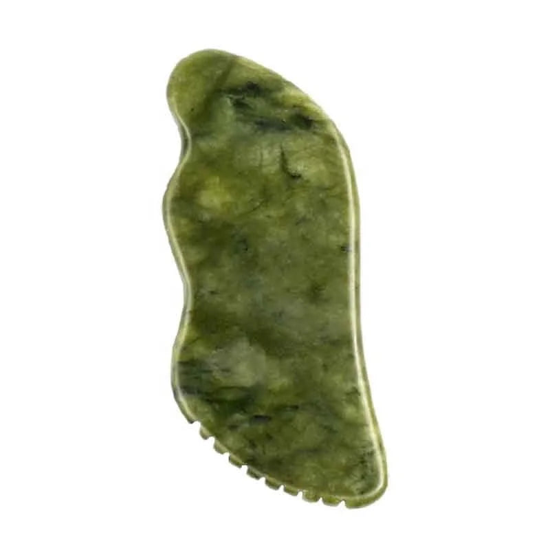 Xiuyan Jade Gua Sha Facial Tool for Self Care Massage Tool for Face and Body Treatment Relieve Tensions and Reduce Puffiness