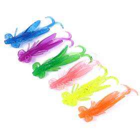 Shrimp Fishing Lure Bait 6cm-2g 10pcs/bag Soft Fishing Lure for Sra Freshwater Fishing