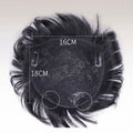 Top of the Head to Cover White Hair Breathable and Fashion Hair Patch Realistic Head Spin Men's Wigs