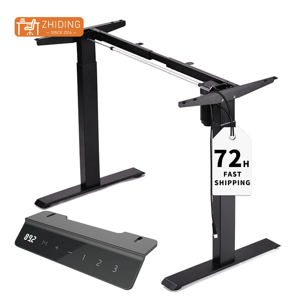 New Products Single Motor Office Working Modern Ergonomic Adjustable Standing Legs Desk Frame Stand up Desk Standing Desk