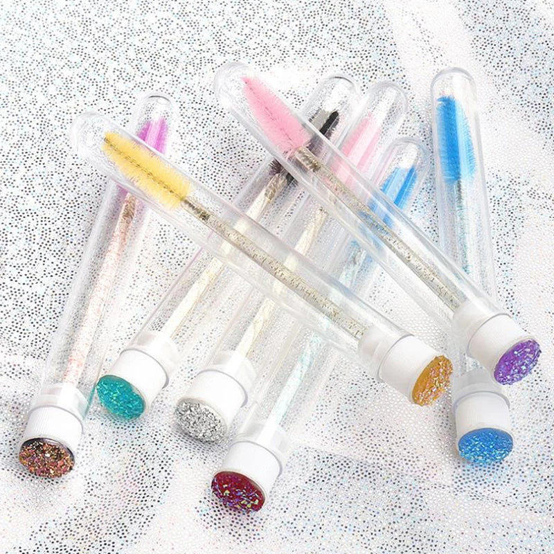 Mascara Eyelash Spoolies Brushes Lash Tube Lash Applicator Disposable Mascara Wand Brushes