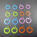 Wholesale 1000Pcs/Bag Mixed Color Plastic Knit Stitch Markers Stitch Crochet Knitting Markers Tools Knitting Stitch Counter