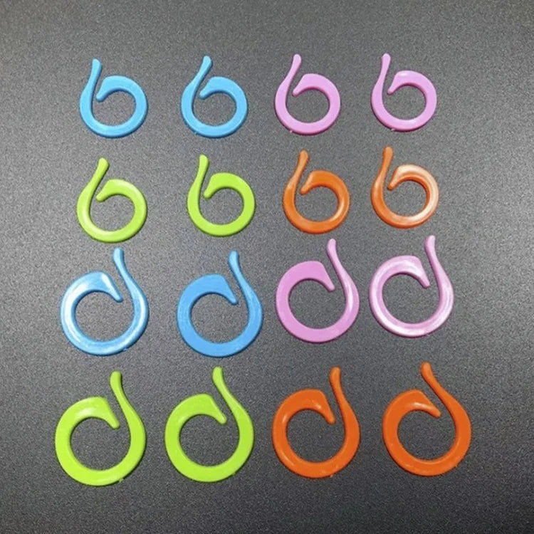 Wholesale 1000Pcs/Bag Mixed Color Plastic Knit Stitch Markers Stitch Crochet Knitting Markers Tools Knitting Stitch Counter