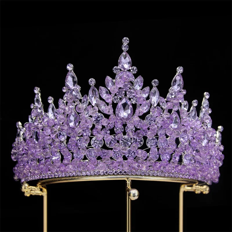 Handmade Crystal Bridal Crown Tiara Luxury Wedding Crown