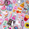 Wholesale Cute Cartoon Food Animal Patch DIY Embroidery Iron on Patches Custom Design Watermelon Cat Ironing Patch for Clothing