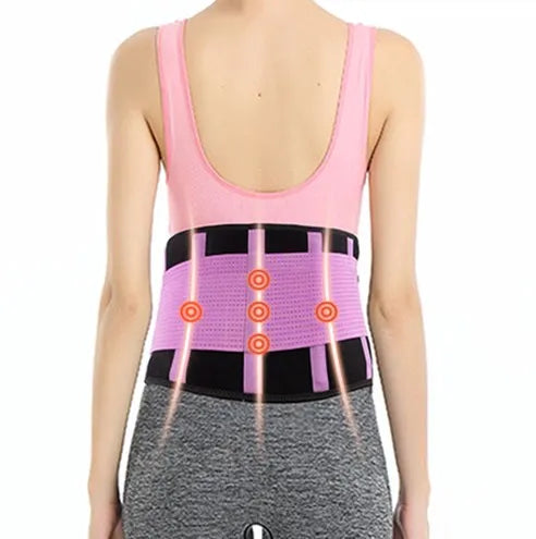 Adjustable Bases Breathable Waist Trimmer Belt Back Support Slimming Band with Nylon Adjustable Waist Support