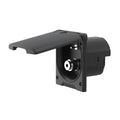 White/Black IP44 ABS Exterior RV Marine Shower Socket Kit for Camper Van Motorhome Caravan