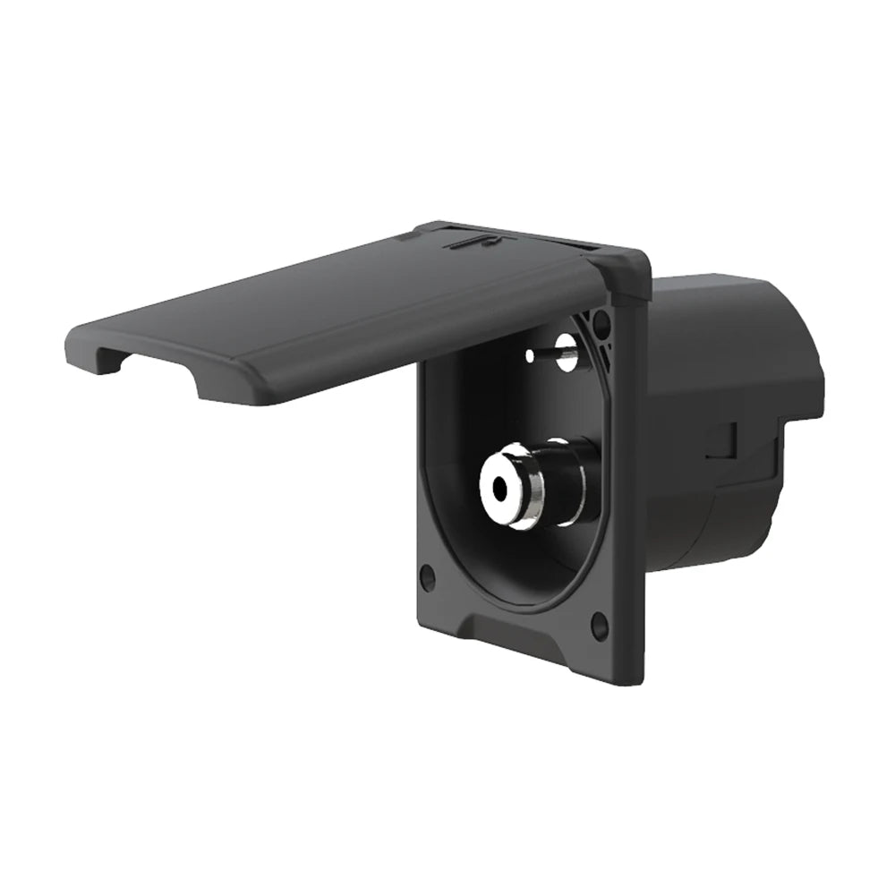 White/Black IP44 ABS Exterior RV Marine Shower Socket Kit for Camper Van Motorhome Caravan
