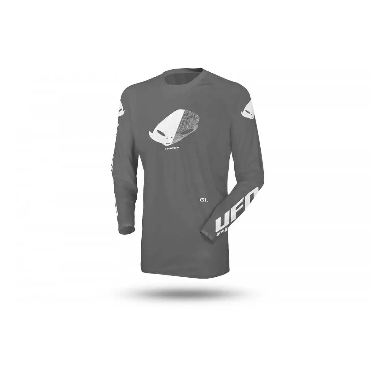 RADIAL Racing Jersey Breathable Windproof Moto Style Protective Cordura Material Waterproof XL for Motocross Racing Wear-GREY