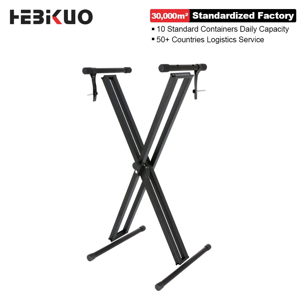HEBIKUO Q-2XC-2 Adjustable Keyboard Stand Double-tube Folding Best Musical Instrument Accessories Direct From Factory