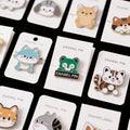 Trending Custom Logo Cartoon Souvenir Badge Brooches Soft Enamel Lapel Pin with UV Printing Plated Metal Badge Factory