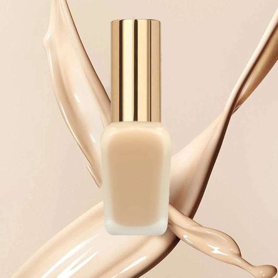 Best Selling Lightweight Liquid Girls Foundation Whitening Brighten Natural Color Oil-Control Moisturizer Waterproof 24H Dark
