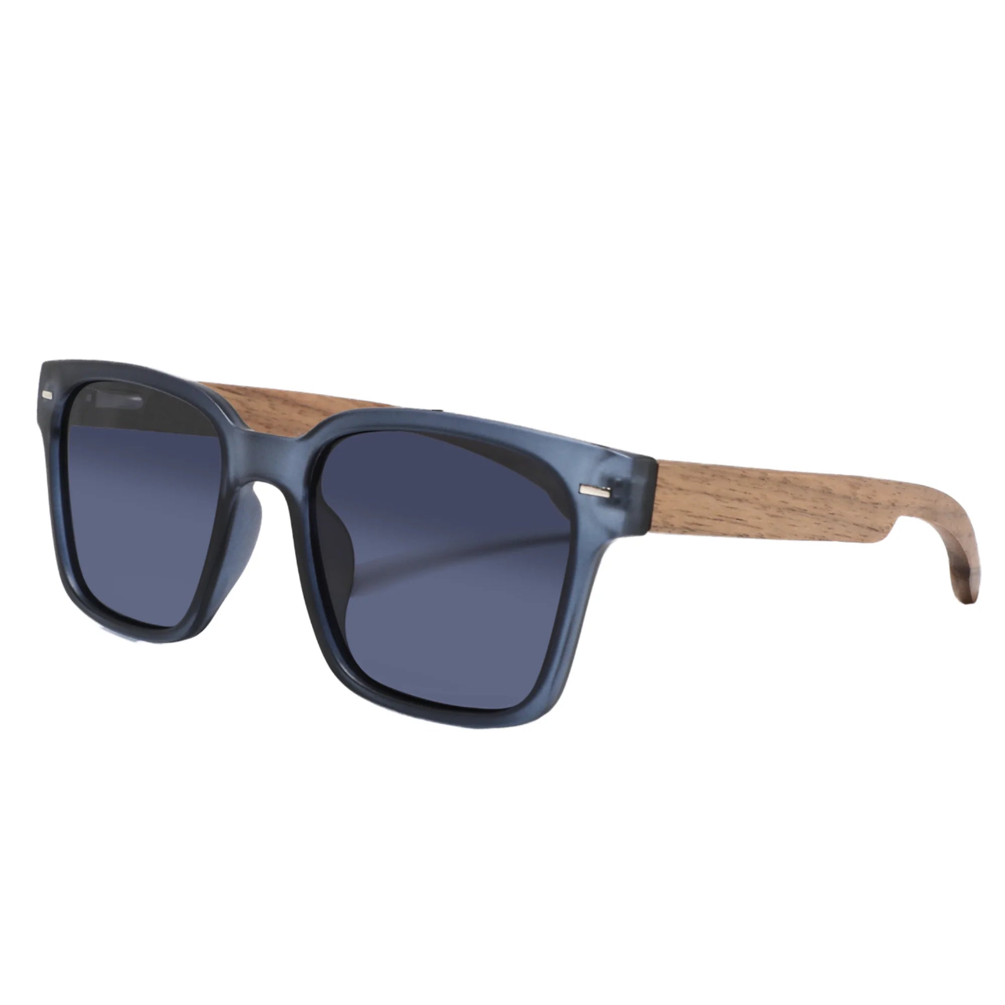 CONCHEN China Manufacturer Trending Stylish Sun Glasses Men Custom Logo Oversized Black Square Frame Wood Sunglasses Polarized