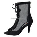 Wedopus Dance Heels Boots Dancing Shoes Black Soft Sole