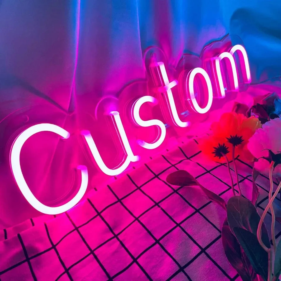 Wall Mounted Custom Anime LED Acrylic Neon Light with Custom Shape for Mall and Companies Indoor Outdoor Use
