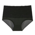 Mid-Rise Plus Size Women's High Cut Panties Breathable Lace Floral Everyday Woven Washed Technics Nylon/Spandex