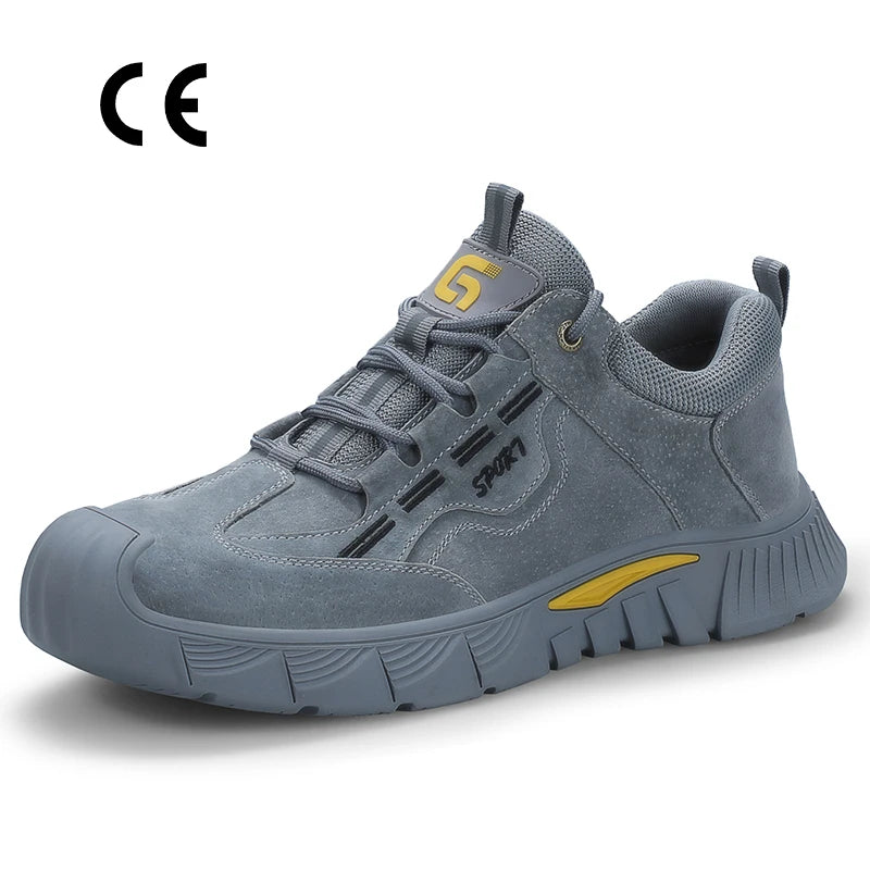GUYISA Fashion Safety Shoes Men Hiking Steel Toe Safety Work Shoesnon-slip