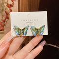 Light Luxury Flash Diamond 925 Silver Needle Stud Earring Wedding Korean Delicate Zircon Stud Earrings Women Rhinestone Earring