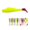 TPE Long Tensile  Soft Bait 6cm 8cm 10cm Artificial Fishing Lure Paddle Tail Bass Lures Soft Fishing Baits