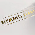 Custom Business Logo Waterproof Vinyl 3D Gold Metal UV Transfer Stickers High Adhesive for Any Products' Toothpaste Perfume
