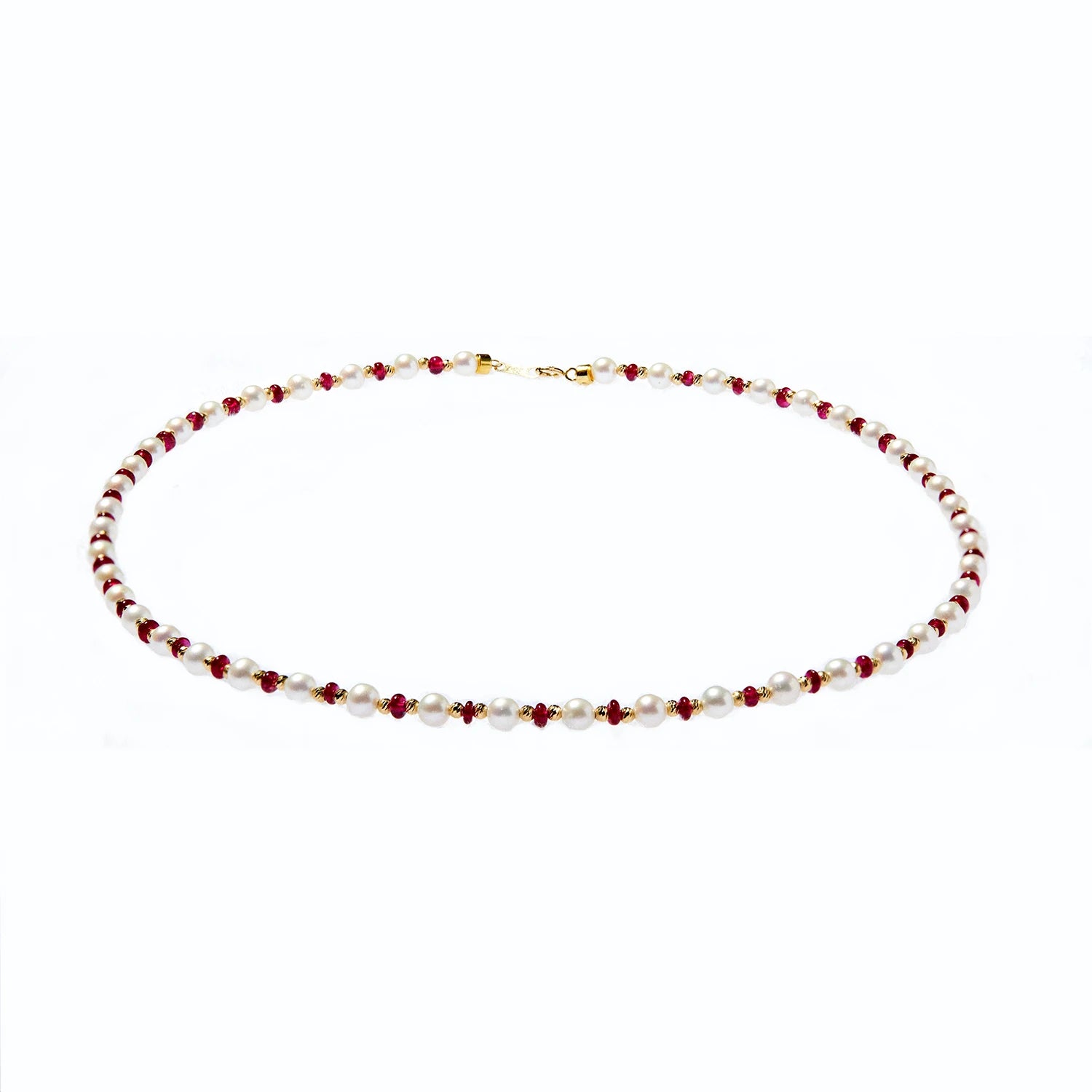 High-End Signature 18k Solid Gold Freshwater Pearl Necklace Luxury Customizable Gemstone Choker Custom