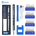 Kingsdun Mini Electric Screwdriver 28 in 1 Precision Electric Screwdriver Tool Set 3.7V Rechargeable Wireless Power Screwdriver