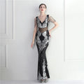 19918# High Technology Positioning Flower Heavy Order Bead Formal Occasions Long Fishtail Evening Dress