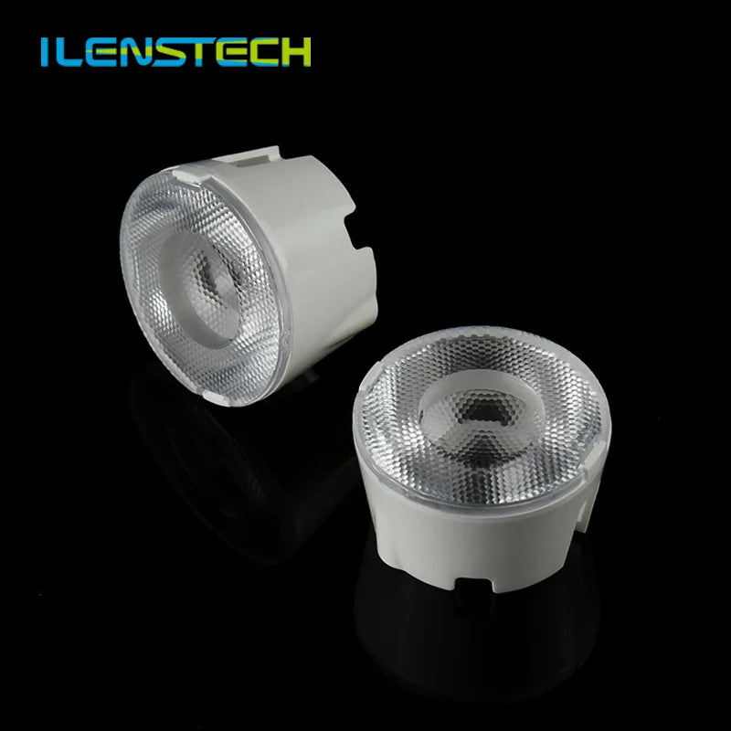 Ilenstech Wide Beam 50 Degree Led Cob Lens 28mm Cob Lens for Track Light / Commercial Lighting Pmma Lens