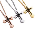 Titanium Steel 100 Languages I Love You Projection Cross Pendant Necklaces Valentine Jewelry Photo Custom Projection Necklace