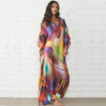 Wholesale 2026 Summer Seaside Vacation Leisure Loose Women's Dress Sunscreen Fashion New Printing Plus Size Women's Dress