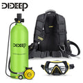 EU Warehouse 4LX7000 Refillable High-Pressure Aluminium Air Tank with Sub Mask 4L Capacity for Scuba Diving Water Tank