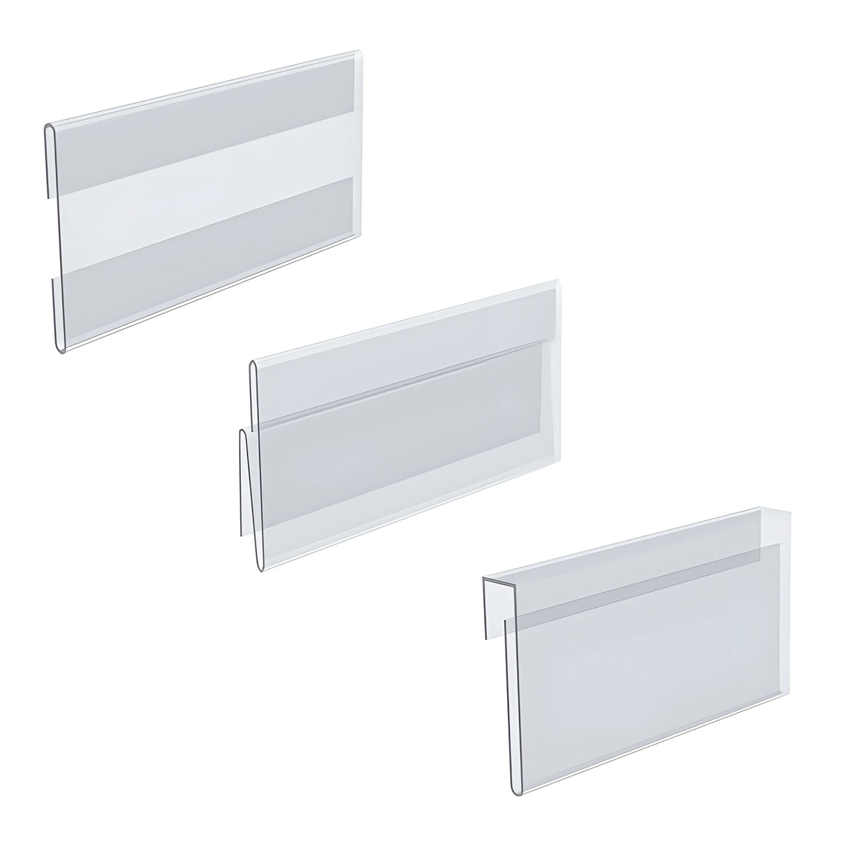 Factory Direct Retail Supermarket Retail Plastic Pvc Acrylic Label Tag Adhesive Data Strip Price Holder for Shelves MegaBDM