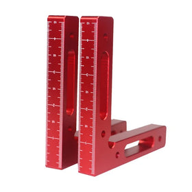 2pcs Woodworking Fixture Aluminium Alloy 90 Degree Precise Clamping Square Right Angle Clamps Corner Positioning Ruler