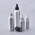 Hangzhou Sunshine 30ml 1oz 50ml 100ml Aluminum Silver Round Shape Spray Trigger Pump Bottle in Stock for Selling
