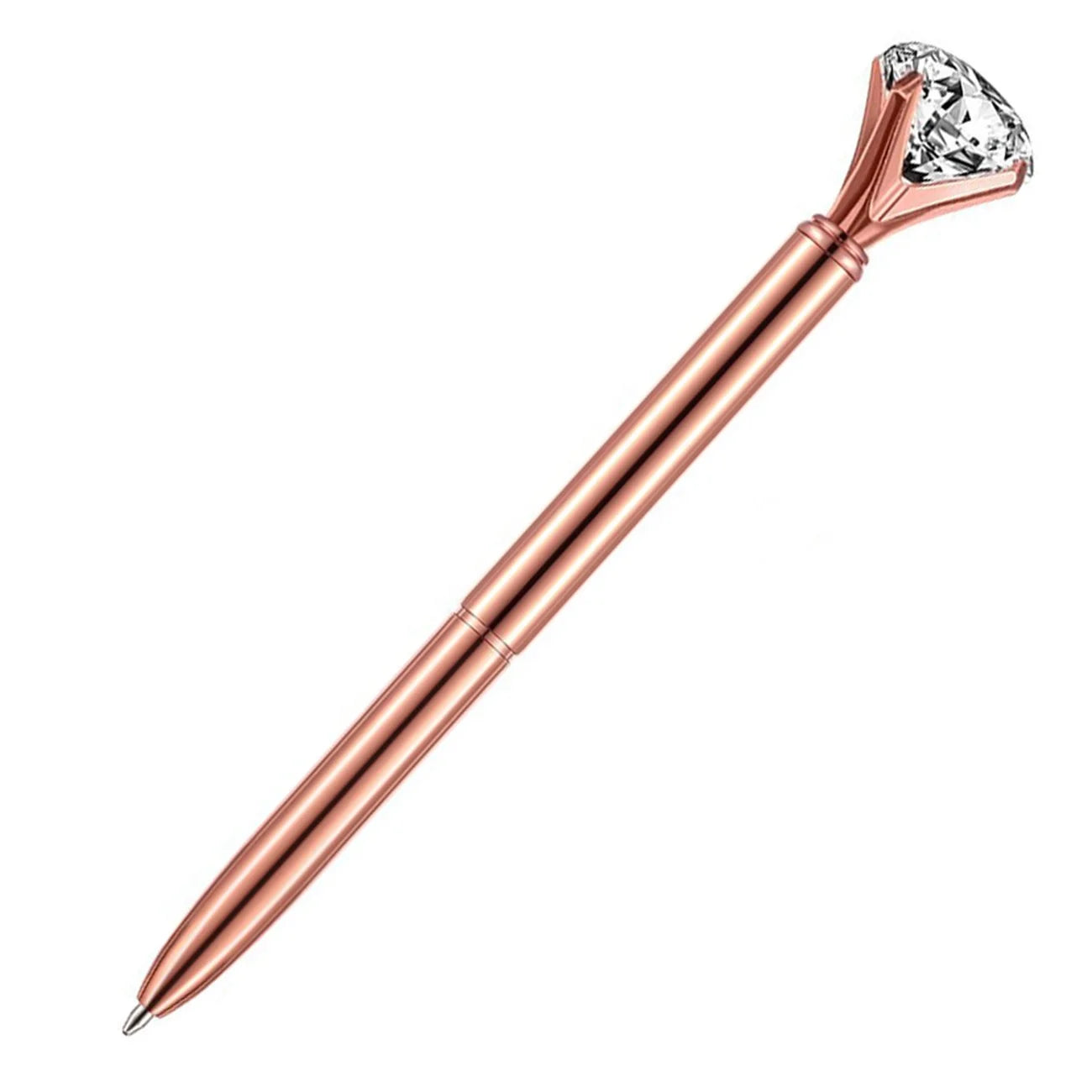 Promotional Novelty Metal Logo Pen with Crystal Diamond Top Ball Pen for Business and Office Supplies