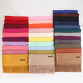 Fashion Soft Pashmina Lady Warm Long Pure Color Shawl Tasse Cashmere Winter Scarf for Womens