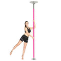 Pink Portable 45mm for Spinning Dance Pole Stainless Steel Home Exotic Stripper Pole with Extension for Dancing